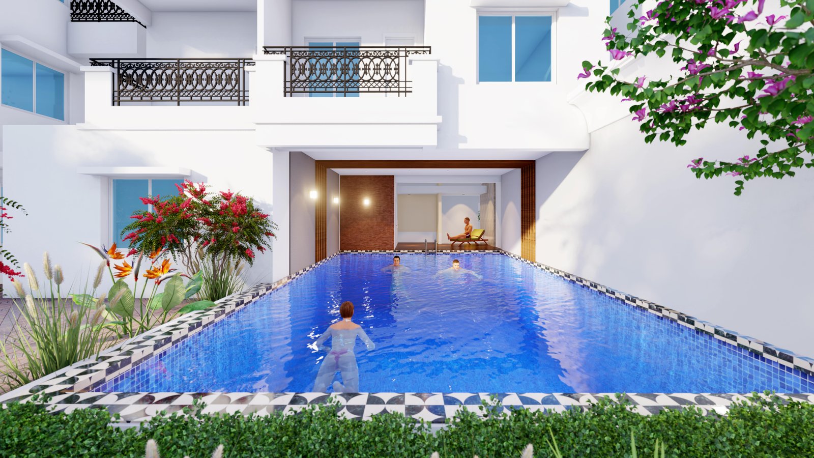 Lemon Tree courtyard view