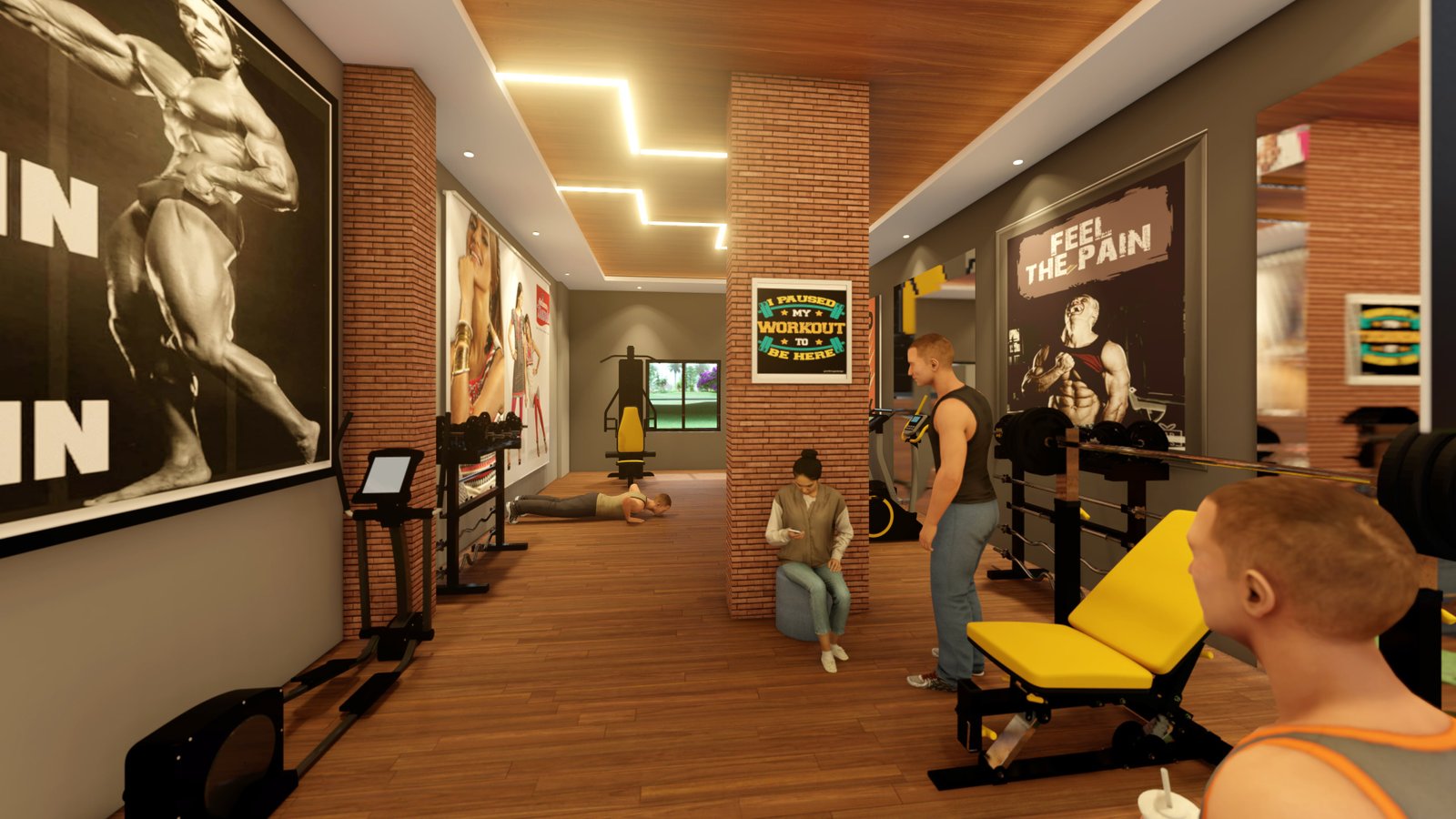 Modern gym facility